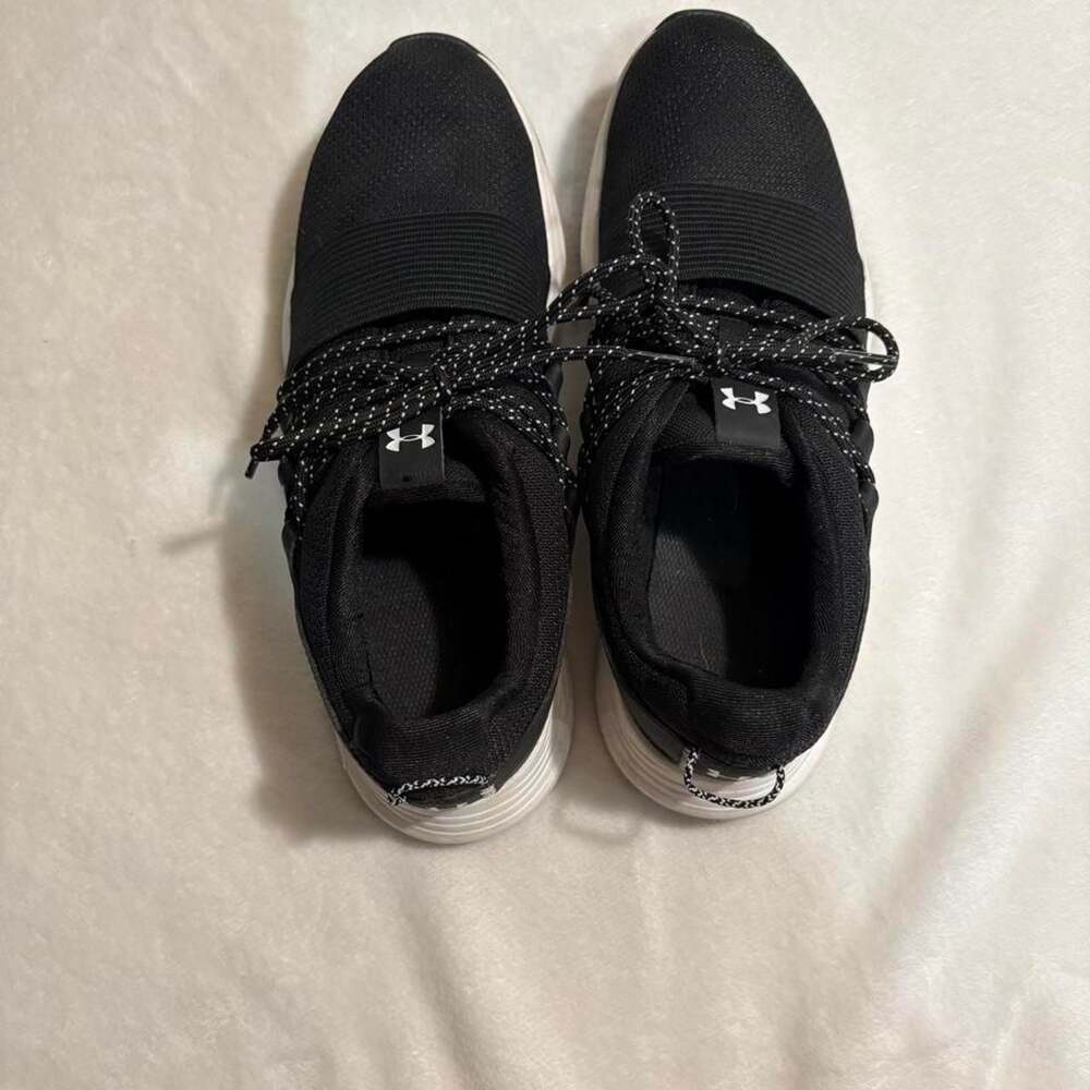 Under Armour Charged Breathe Lace TR 3 Black White Athletic Sneakers